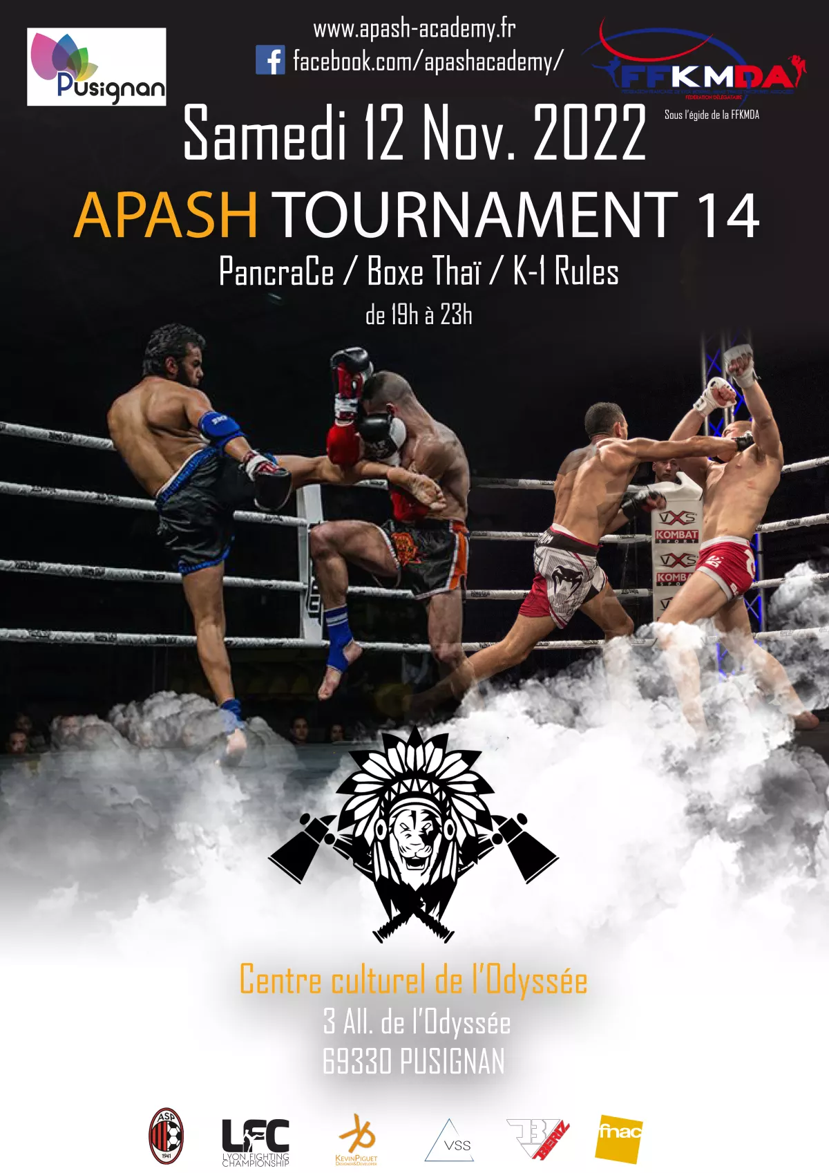 Affiche de Apash Tournament 14, samedi 12 novembre 2022